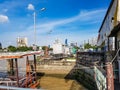 The port for a ferry in Bangkok Royalty Free Stock Photo