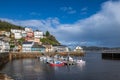Port of the fishing village of O Barqueiro, A Coruna, Galicia, Spain Royalty Free Stock Photo