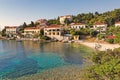 The port of Fiskardo in Kefalonia, Greece Royalty Free Stock Photo