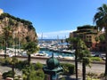 Port Fontvieille, Monaco, marina view Royalty Free Stock Photo