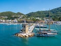 Port of Forio on Ischia in the gulf of Naples Italy Royalty Free Stock Photo