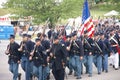 Union army marching to battle