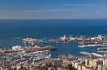 Port of Genoa, panorama Royalty Free Stock Photo