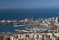 Port of Genoa, panorama Royalty Free Stock Photo