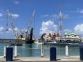 Port of George Town on Grand Cayman in the Cayman Islands Royalty Free Stock Photo