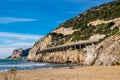 Port Ginesta harbor in Barcelona, Catalonia, Spain Royalty Free Stock Photo