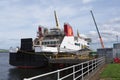 Port Glasgow, Scotland, UK, August 9th 2022, Ferguson Marine shipyard new Calmac ferry under construction