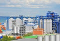 Port grain dryer and container