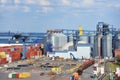 Port grain dryer and train