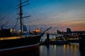 Port of Hamburg at night