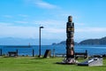 Totem Pole at Carrot Park in Port Hardy, Vancouver Island, British Columbia, Canada