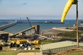 Port of Hay Point coal loading facility. Royalty Free Stock Photo