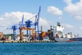 Port of Haydarpasa, istanbul, TURKEY - 13 Aug 2018 : The Port of HaydarpaÃÅ¸a