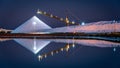 Port Hedland, WA, Australia - Salt mine industrial site at night Royalty Free Stock Photo