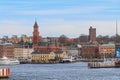 The port of Helsingborg Royalty Free Stock Photo