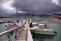 Port of Hendaye in France Royalty Free Stock Photo