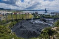 Port of Imbituba, southern Brazil, main transport is mineral coal