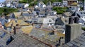 Rooftops of Port Isaac on the north coast of Cornwall, UK Royalty Free Stock Photo