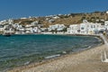 Port on the island of Mykonos, Cyclades, Greece