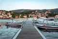 The port of Jelsa in Hvar Island, Croatia Royalty Free Stock Photo