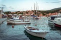 The port of Jelsa in Hvar Island, Croatia Royalty Free Stock Photo