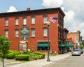 Port Jervis, NY / United States - July 7, 2019: A view of The Erie Hotel & Restaurant