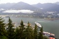 Port of Juneau, Alaska aerial view. Royalty Free Stock Photo