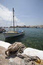 Port in Karlovassi in Greece - island Samos Royalty Free Stock Photo