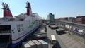 At the port of Kiel in germany - loading of the ferry to Sweden at Schwedenkai