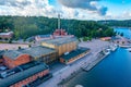 Port of Lahti and Sibelius Hall, Finland Royalty Free Stock Photo