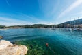 Port of Lerici and San Terenzo village - Gulf of La Spezia Italy Royalty Free Stock Photo