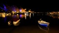 The port from Limenaria at night