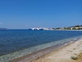 Port in Limenas on Thassos island in Greece