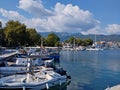 Port in Limenas on Thassos island in Greece