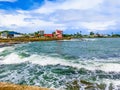 Port Limon seaport and ocean in Costa Rica