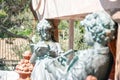 Port Lligat Dali Statue of a little girl reading a book