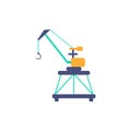 Port Loading Crane icon. Simple element from port collection. Creative Port Loading Crane icon for web design, templates,