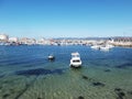 Fishing port and marina in the estuary. In Galicia Northwest Spain