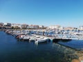 Fishing port and marina in the estuary. In Galicia Northwest Spain