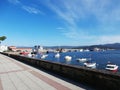 Fishing port and marina in the estuary. In Galicia Northwest Spain