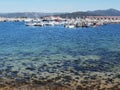 Fishing port and marina in the estuary. In Galicia Northwest Spain