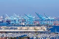 Port of Los Angeles in Long Beach California USA Royalty Free Stock Photo