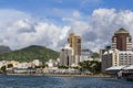 Port Louis cityscape, island Mauritius Royalty Free Stock Photo