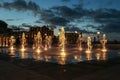 Port Louis evening view water dance