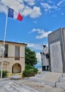 Port Louis, Guadeloupe, France - may 10 2010 : old courthouse and the war memorial