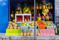 Fruit store at township Royalty Free Stock Photo