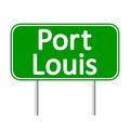Port-Louis road sign.