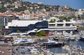 Port with luxury yachts and boats in Cannes France Royalty Free Stock Photo