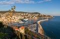 Port Lympia as seen from Colline du chateau - Nice Royalty Free Stock Photo