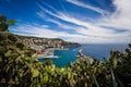 Port Lympia as seen from Colline du Chateau - Nice, France Royalty Free Stock Photo